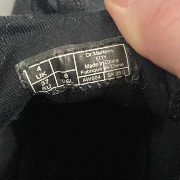 Dr Martens Etty black canvas desert booties size 6 - Picture 8 of 9